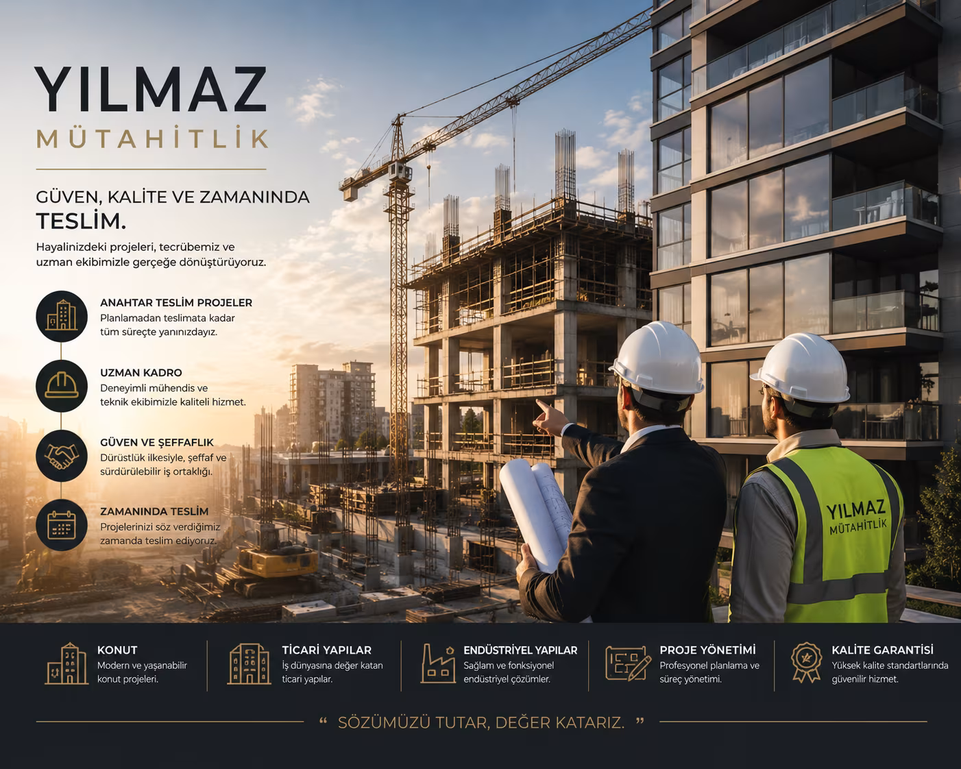 Projelerinizizamanında teslim ediyoruz.